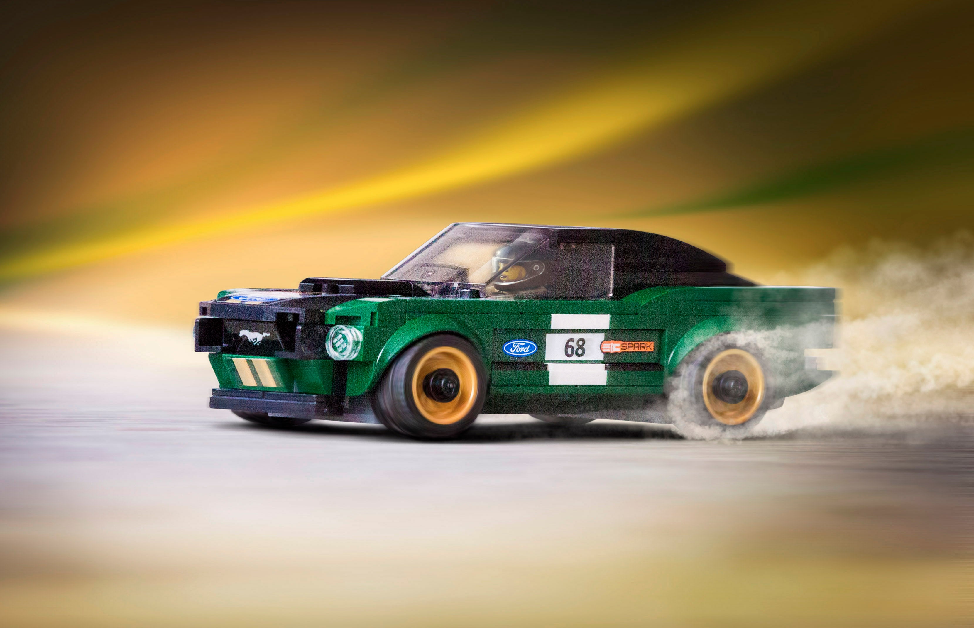 New LEGO Speed Champions 1968 Mustang Fastback Is a Personalized Vintage Ford Race Car for Your Desk Ford Media Center